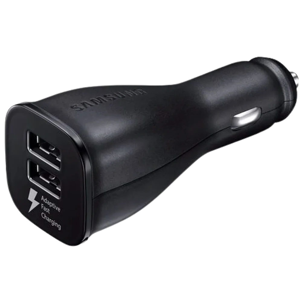 Samsung EP-LN920 Fast Car Charger – Dual USB Ports + USB-C Cable – Black - Image 2