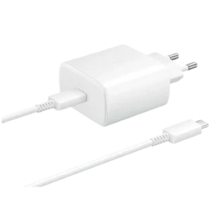 Samsung USB-C Fast Charger 45W with USB-C Cable – EP-TA845 – White