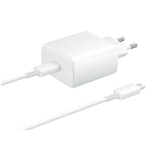 Samsung USB-C Fast Charger 45W with USB-C Cable – EP-TA845 – White