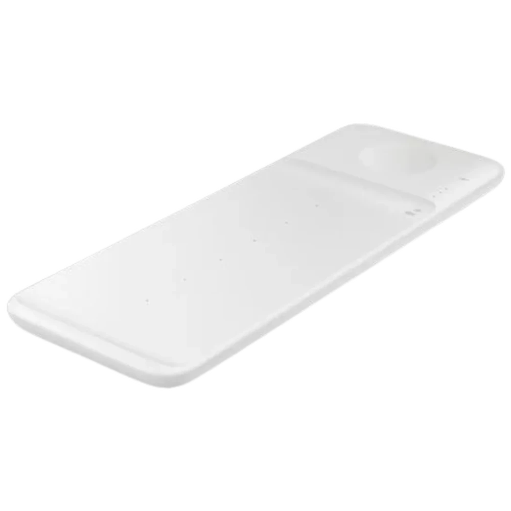 Samsung Trio Fast Wireless Charger (3-in-1) – White + USB-C Cable - Image 2