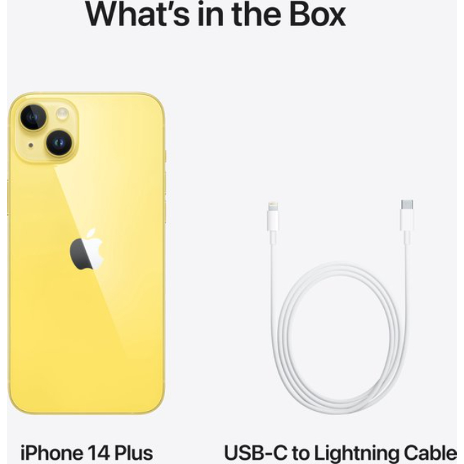 Apple iPhone 14 Plus - 128GB - Yellow - Image 8