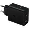 Samsung Dual USB-C Fast Charger – 50W Power Adapter | Black