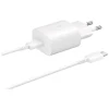 Samsung 25W USB-C Fast Charger with USB-C Cable – EP-TA800 – White