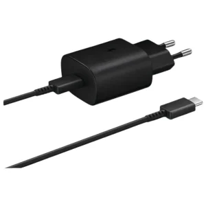 Samsung 25W USB-C Fast Charger + USB-C Cable (EP-TA800) – Black
