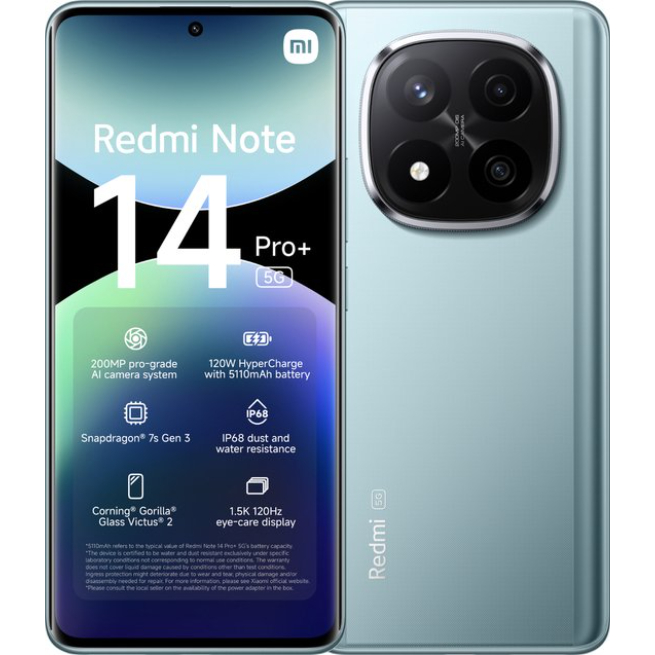 Xiaomi Redmi Note 14 Pro+ - 5G - 8GB/256GB - Frost Blue - Image 19